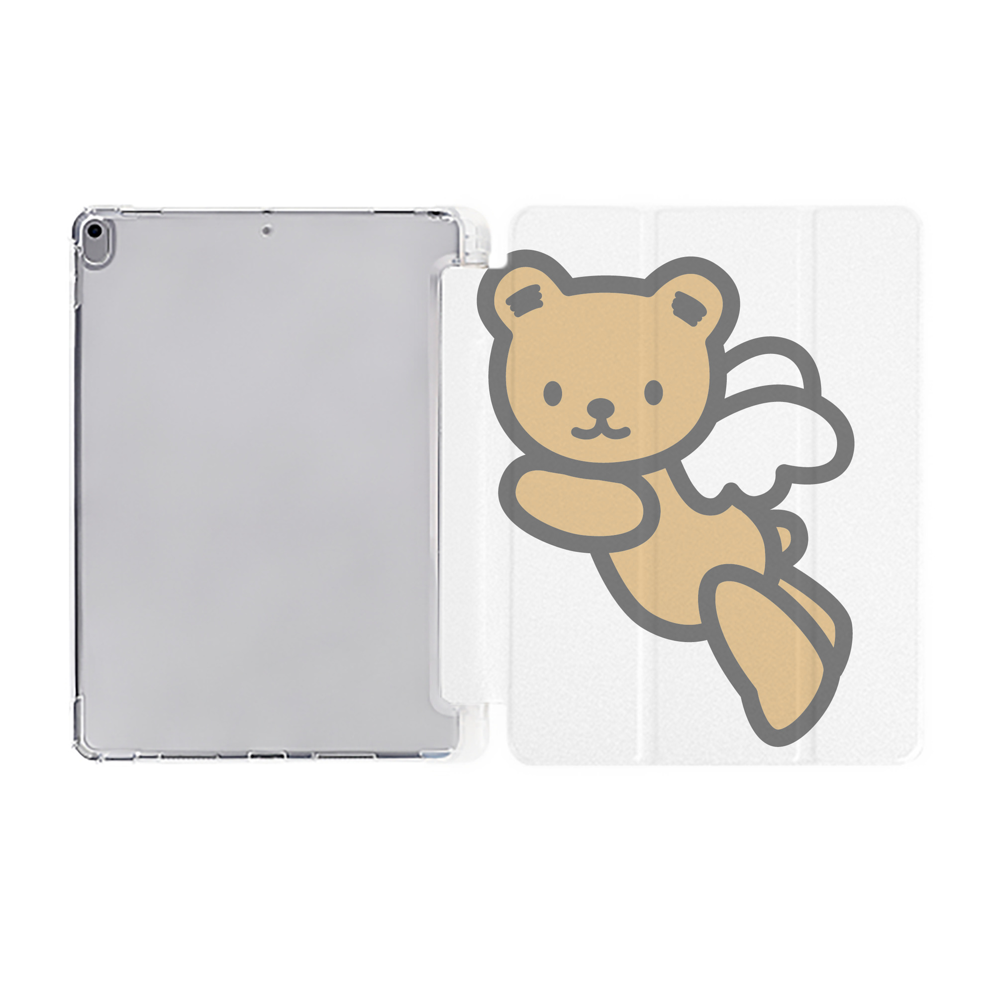 （画像用） Hello Kitty ハローキティ IPad ケース ペン収納付き 三つ折りスタンド PUレザー×シリコン 対応機種9.5/10.5/10.9インチ